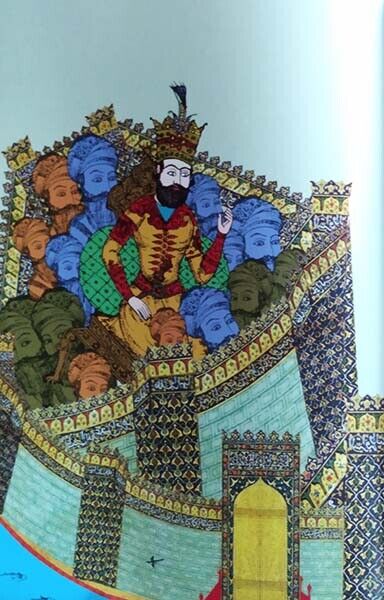 HUGE Shahnameh Epic of Persian Kings Persian Miniatures Feraydun Rostam 977AD Без бренда - фотография #9