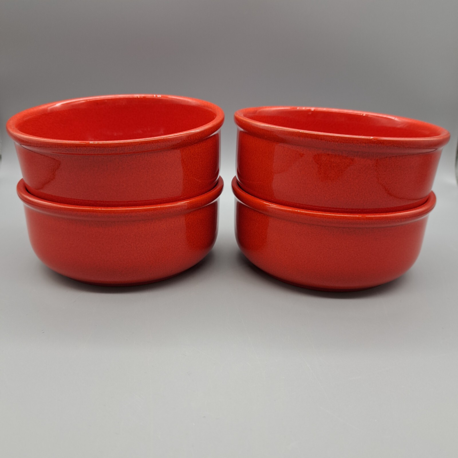 Vintage Red Cereal/Soup Bowl 5 1/4” W. Germany Waechtersbach Lot of 4 Waechtersbach - фотография #2