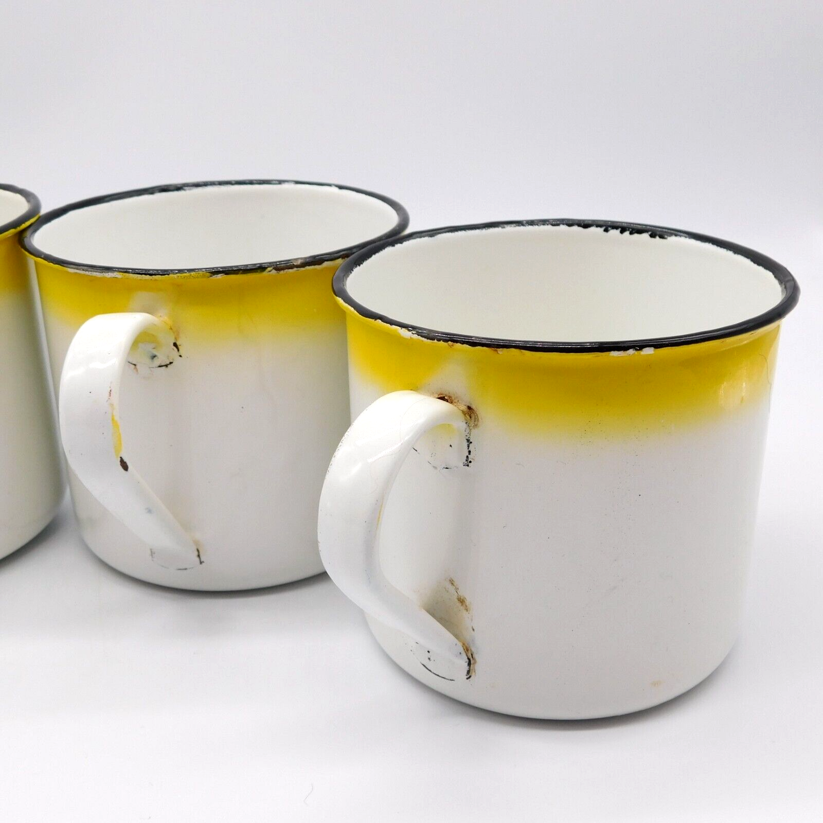 VTG 14 pc Metal Rossini Enamel Ware Floral Set 2 plates 8 bowls 4 cups Hong Kong Rossini - фотография #15