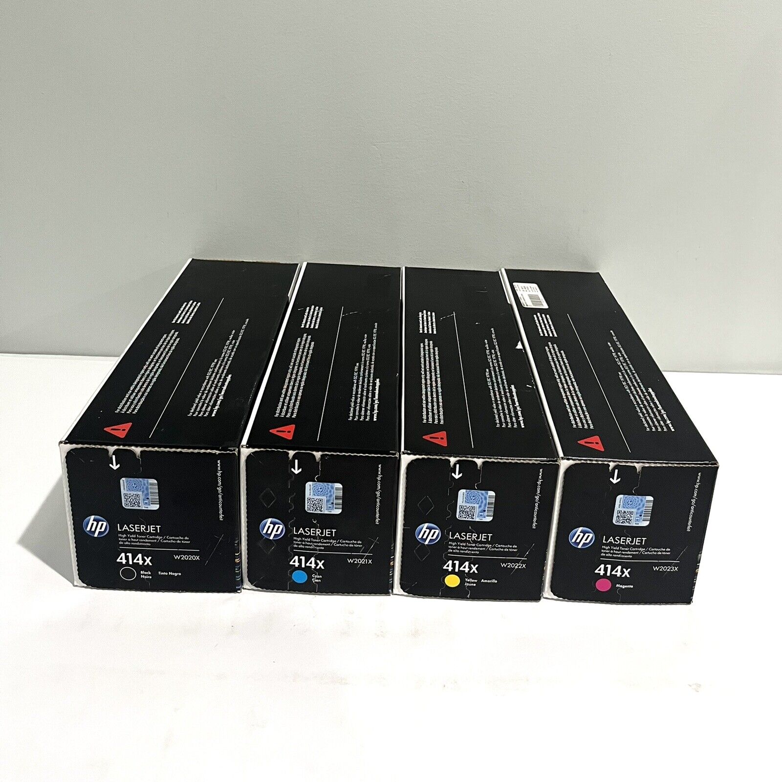 HP 414X W2020X,W2021X,W2022X,W2023X Toner Set HP Color LaserJet Pro M454, M479 Genuine HP W2020X,W2021X,W2022X, W2023X - фотография #4