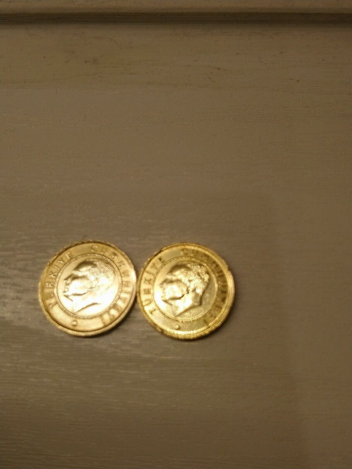 Turkish 10 Kurus Coin x2 (Both 2014) Без бренда - фотография #2