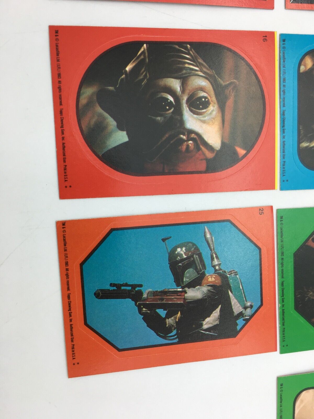 1983 Star Wars Return of the Jedi Trading Card Lot (29 Cards)  Topps - фотография #9