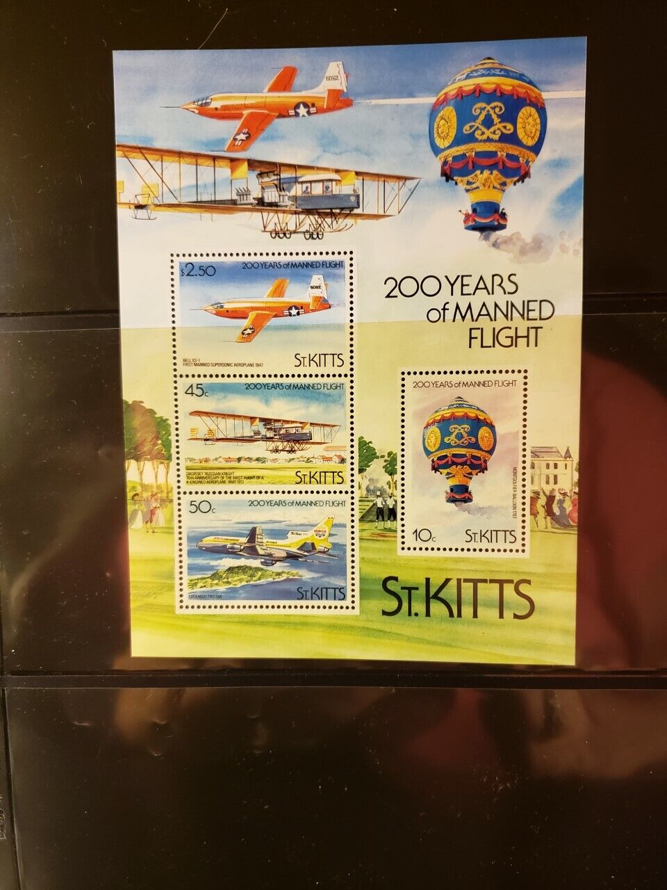 St Kitts Aircraft & Aviation Stamps Lot of 15 - MNH -See Details for List Без бренда - фотография #3
