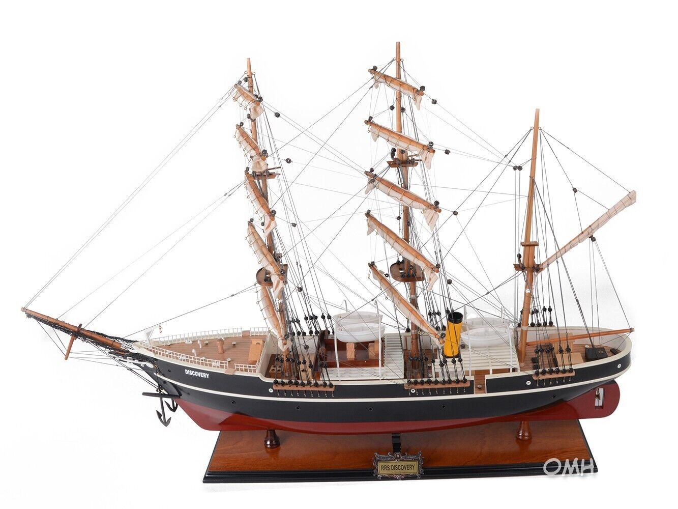 RRS Discovery Antarctic Expedition Steamship SHIP MODEL Wooden Vessel Decoration OMH T202 - фотография #4