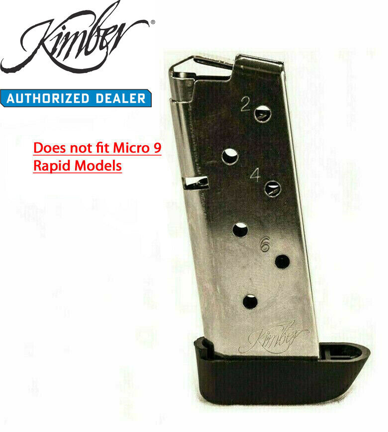 Kimber Micro 9, 9mm OEM 7-Round Magazines     1200845A Kimber 1200845A