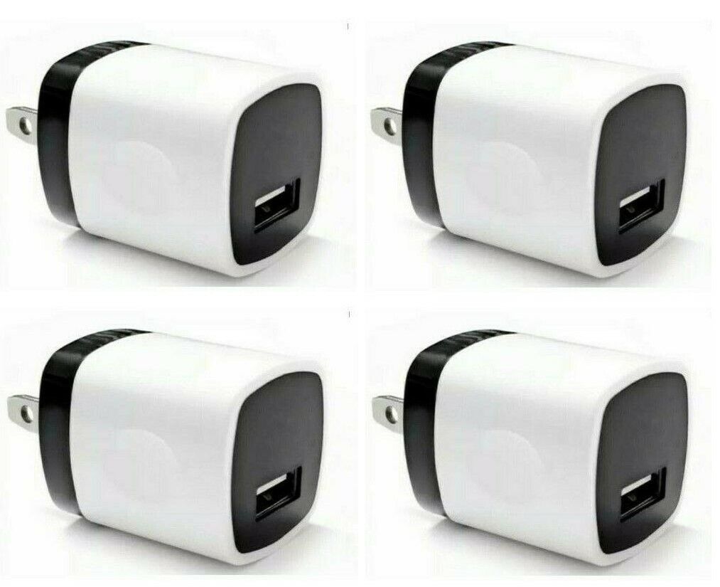 4x 1A USB Adapter AC Home Wall Charger US Plug FOR Cell Phone universal  EZT Does Not Apply