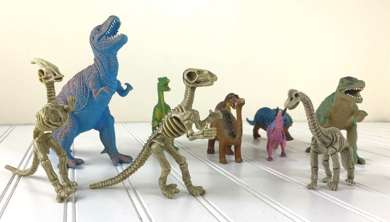 Rare Skeleton Lot of 10 Dinosaurs Including Allosaurus Toy Figures Collectibles CollectA - фотография #5