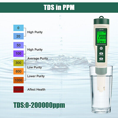 10 in1 Digital LCD PH/TDS/EC/ORP/TEMP/SG/Salinity Water Quality Tester Meter Pen Partsdom Does Not Apply - фотография #4