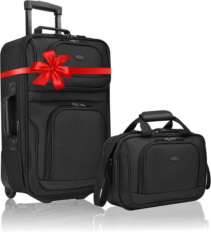 U.S. Traveler Rio Expandable Carry-On | Luggage Set Travel Bag Trolley 2 Wheels U.S. Traveler - фотография #12