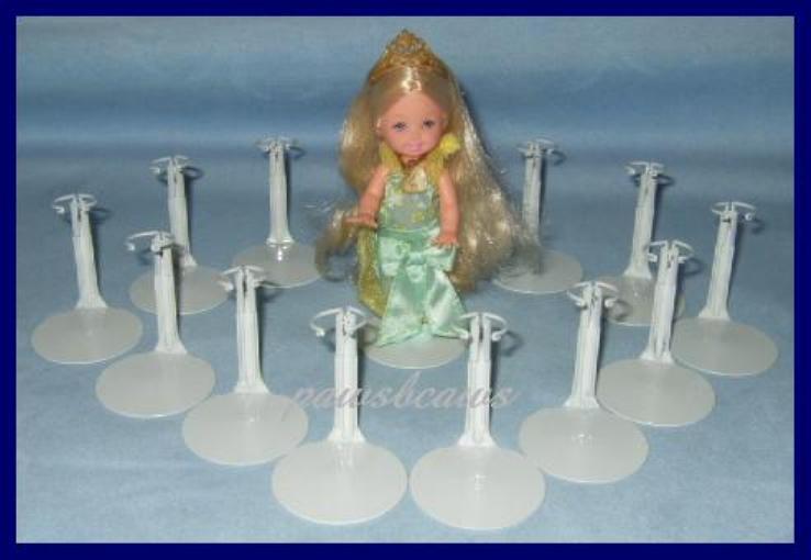 12 One Dozen White KAISER 1001 Doll Stands for KELLY Kids Club Dolls Kaiser 1001