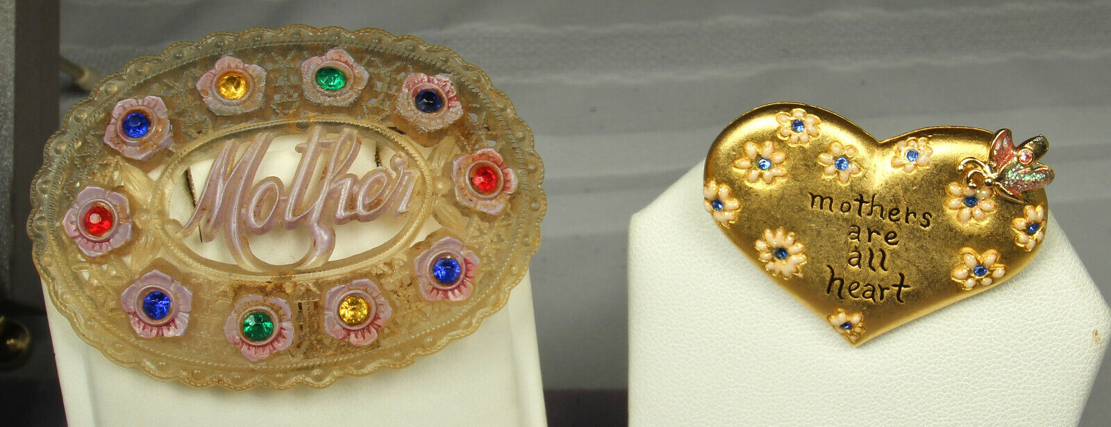 MOTHER GRANDMOTHER Jewelry LOT 16 pieces Hearts Locket Pins Pendants 1920s-Now Rossi AJMC Dillards - фотография #5