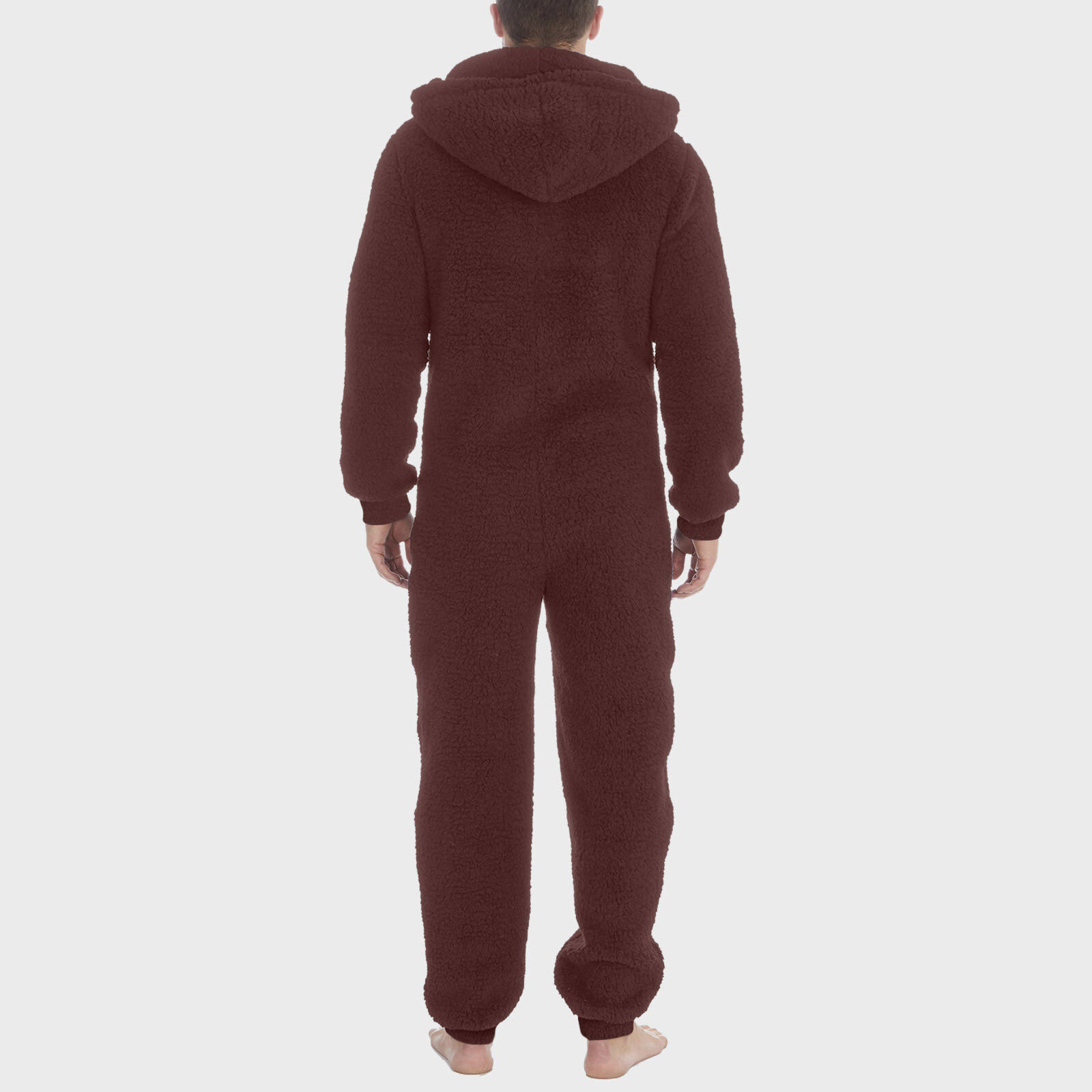 Men Artificial Wool Long Sleeve Pajamas Casual Jumpsuit Pants for Men Formal Unbranded Does Not Apply - фотография #22