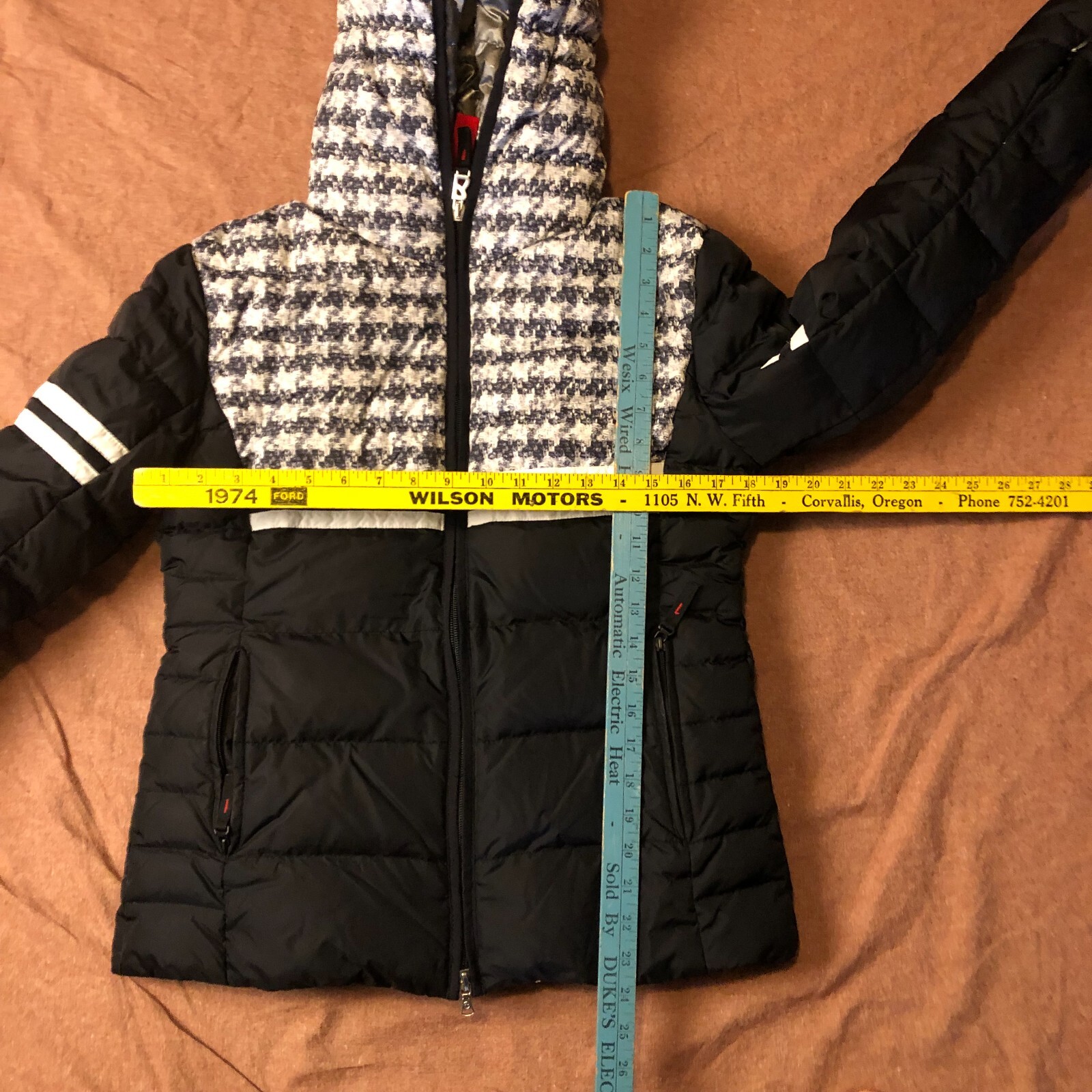 Womens Bogner Fire Ice Down Puffer Jacket 600 Fill Hooded Size 8 Bogner - фотография #6