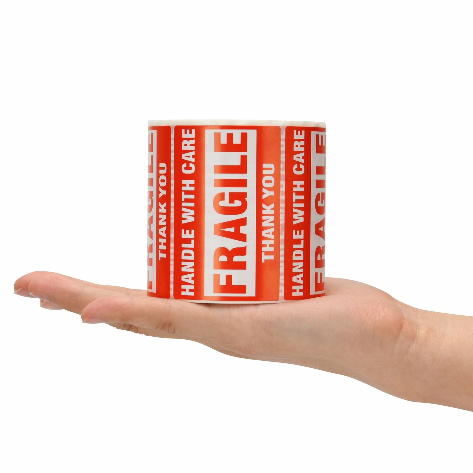 1000 Fragile Stickers 2x3 Handle with Care Thank You 500 / Roll Warning Labels Unbranded Does Not Apply - фотография #3