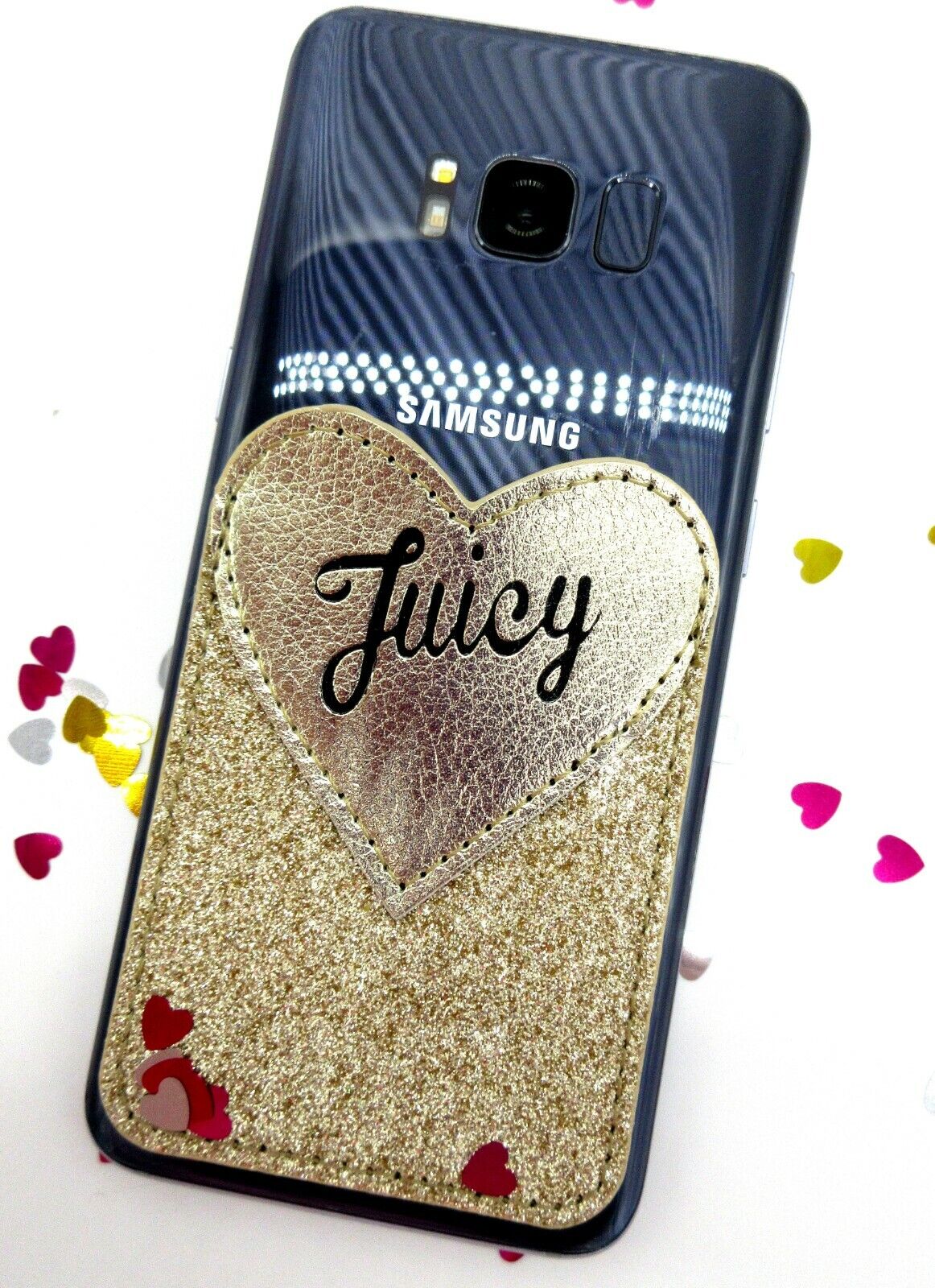 JUICY COUTURE Bling Phone Card/Money Holder & Crystal Mirror Stick-On COMBO Set Juicy Couture - фотография #3