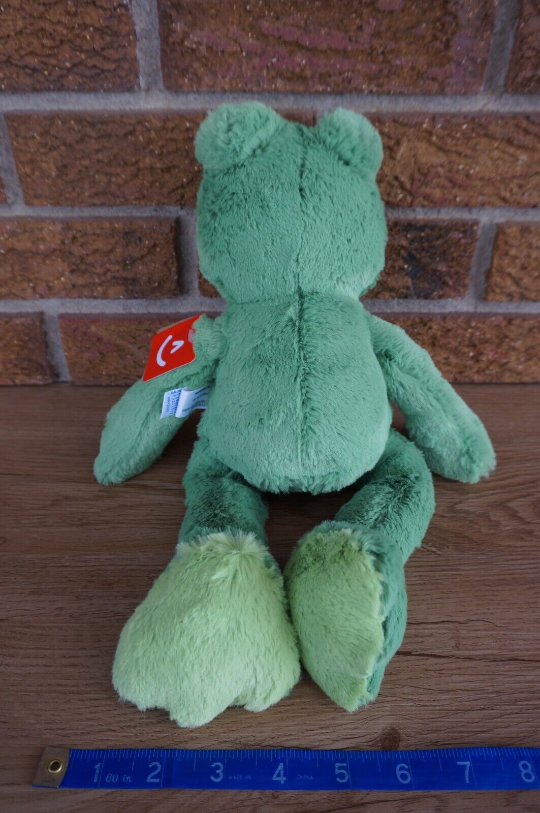 PLUSH Aurora ECO Friendly SILKY SOFT Green FROG 14" Stuffed Animal Doll Fernando Без бренда 31900 - фотография #6
