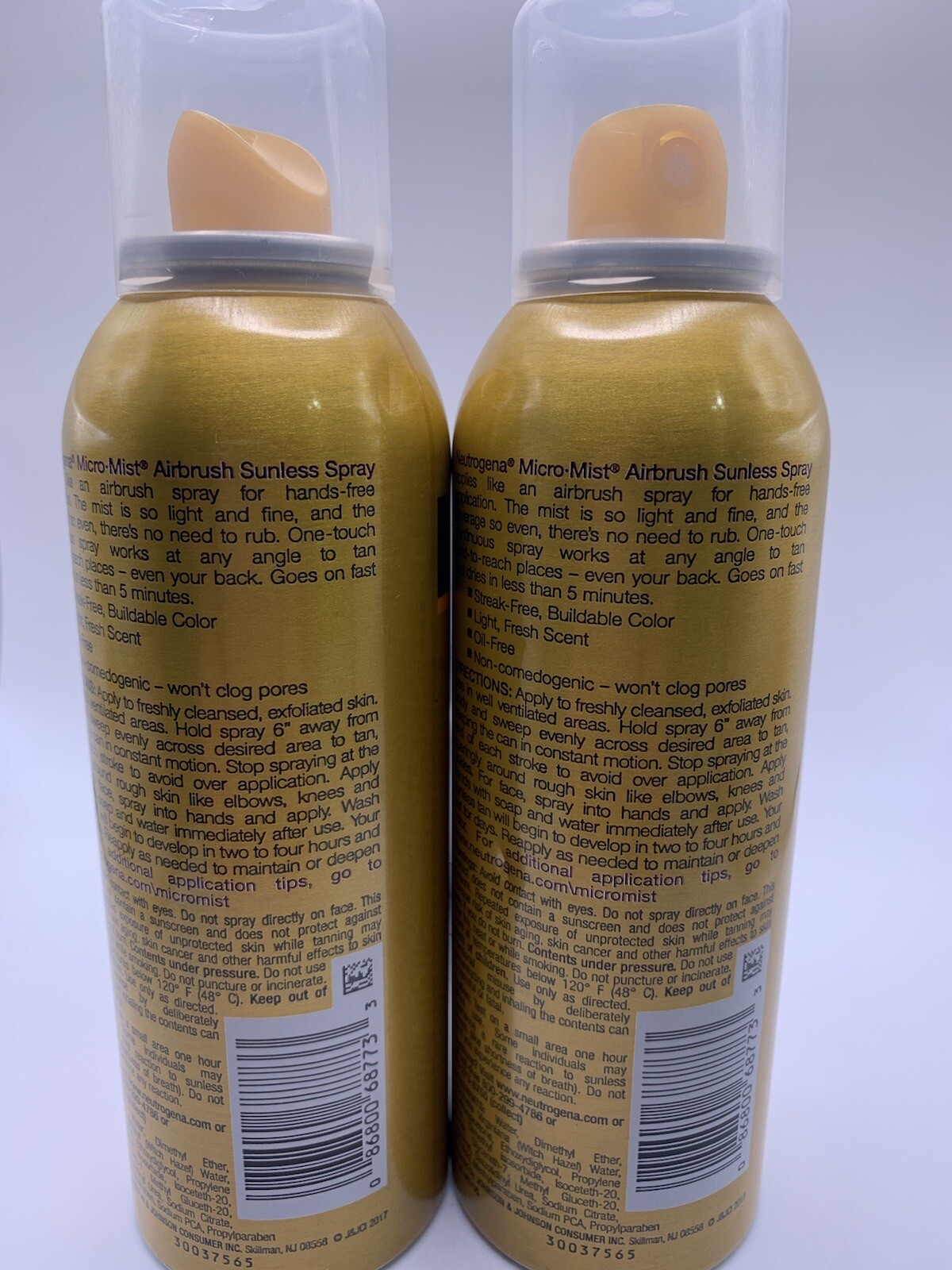 2 Cans Neutrogena Micro Mist Airbrush Sunless Spray Deep Intensity 5.3 Oz. Neutrogena NOT SPECIFIED - фотография #2