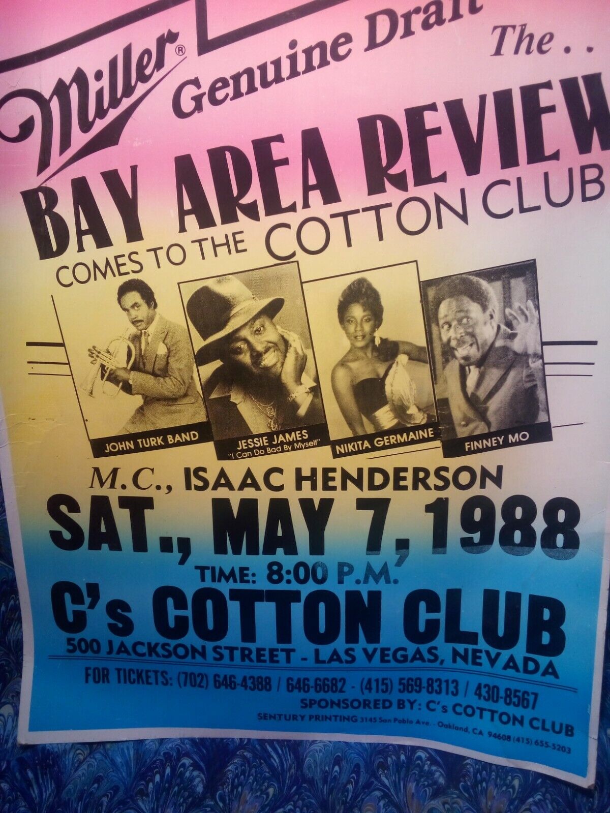 1st California Blues Festival Poster Music Concert Promo Poster Lot Vtg Original Без бренда - фотография #9