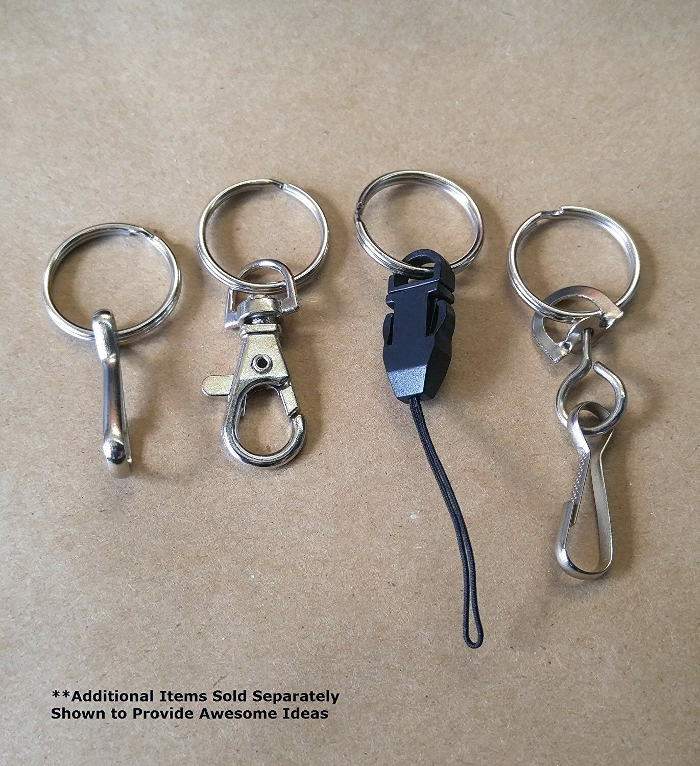 100 Pack - 1" Key Rings - Heat Treated Heavy Duty - Premium Split Ring Keychains Specialist ID SPID-9230 - фотография #6