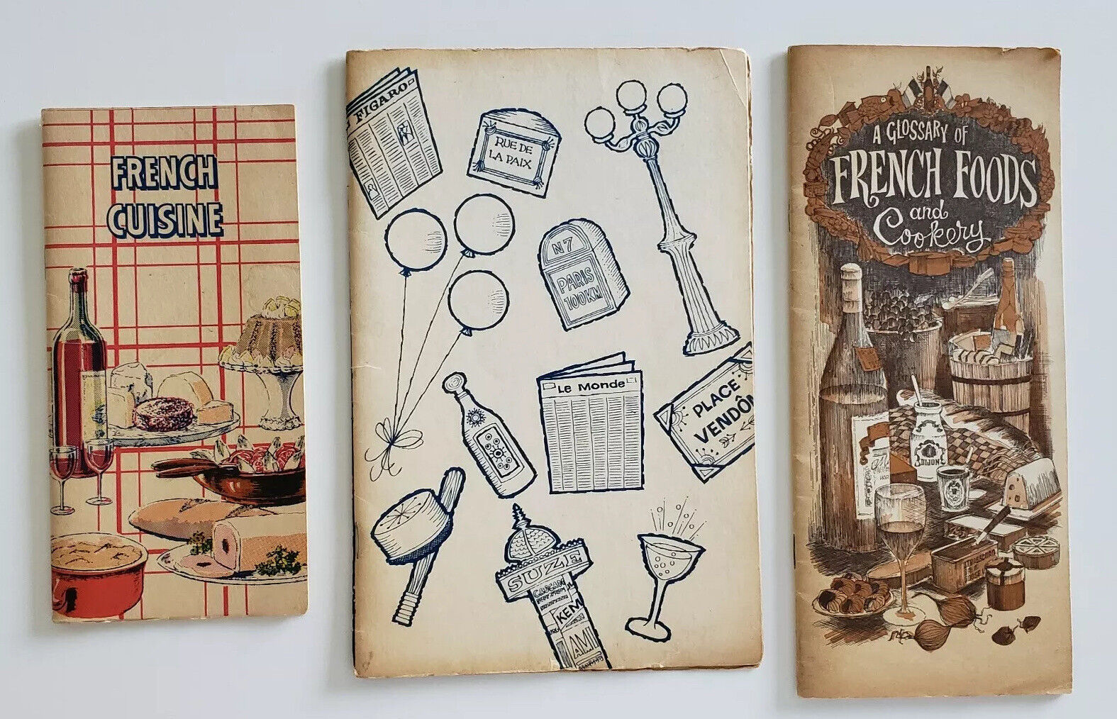 Vintage French Cooking Pamphlets Ephemera Без бренда