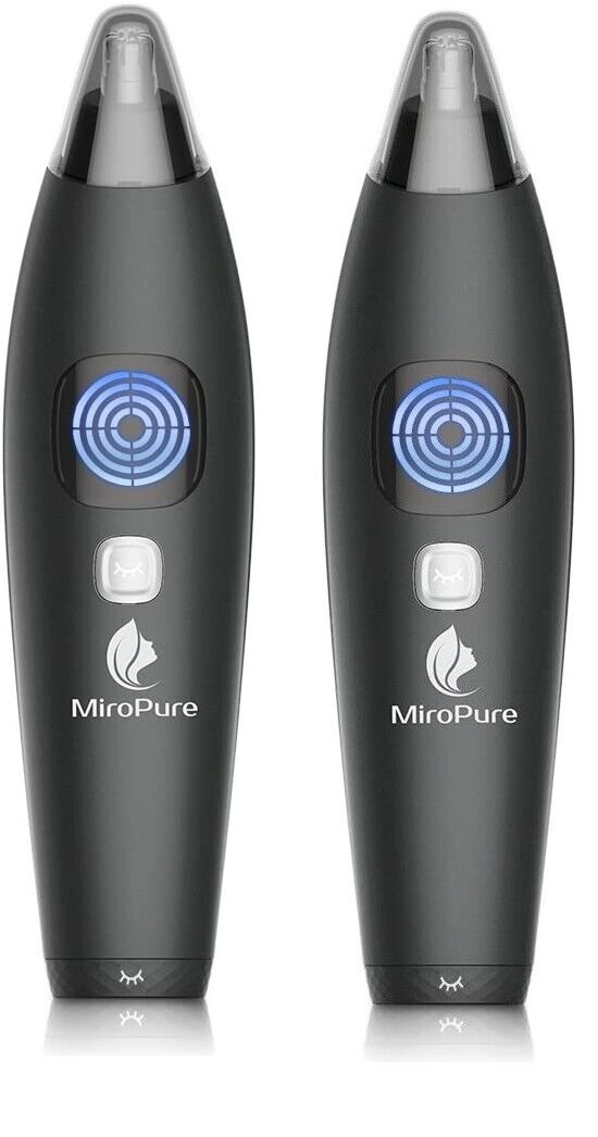 LOT OF 2 Waterproof Nose Ear Face Hair Trimmer for Women/ Men Manscaping w/ LCD Miropure Does Not Apply