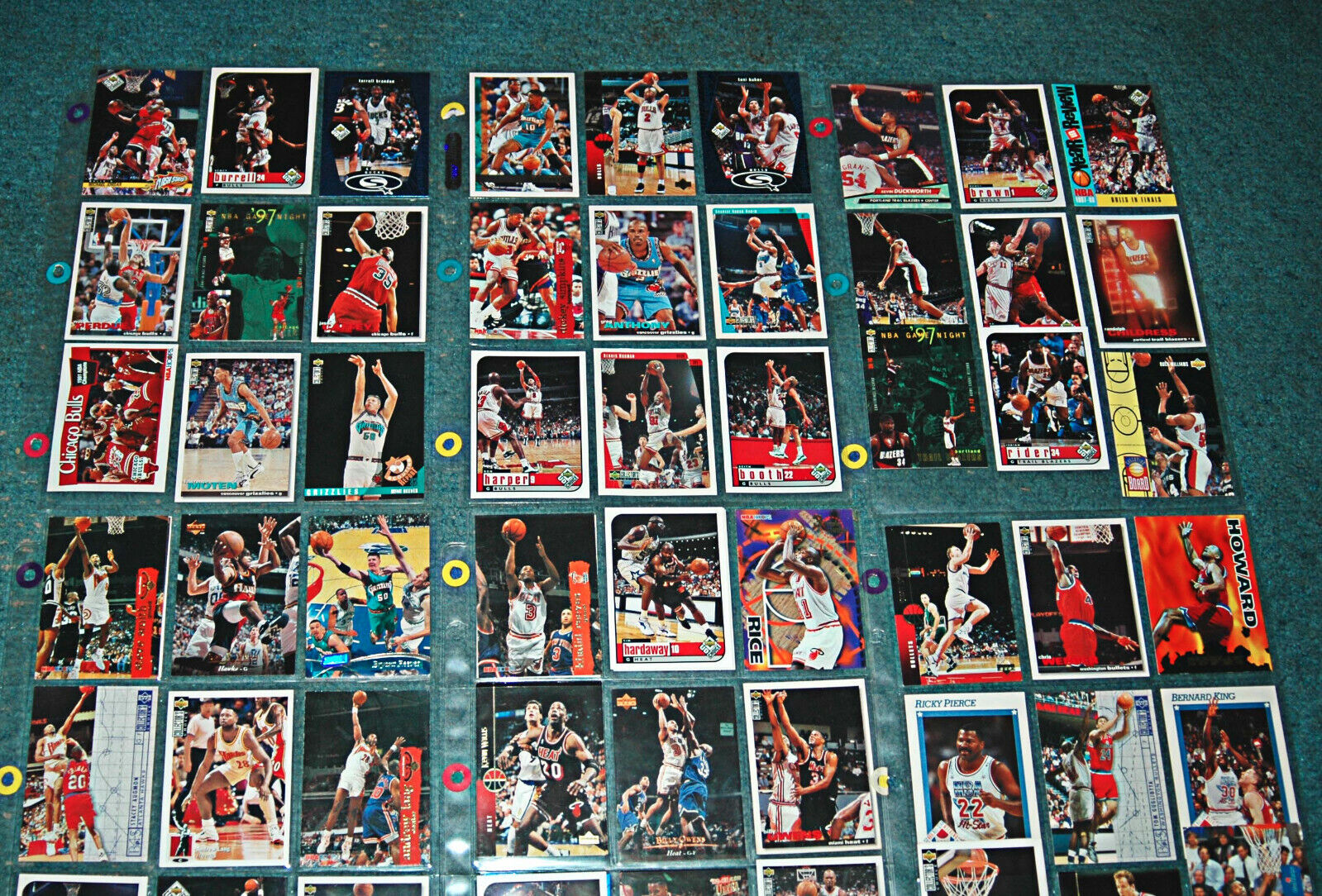 Upper Deck Topps Basketball Cards LOT 1992 - 1998 (63 Pieces VGC) Estate Find Без бренда - фотография #2