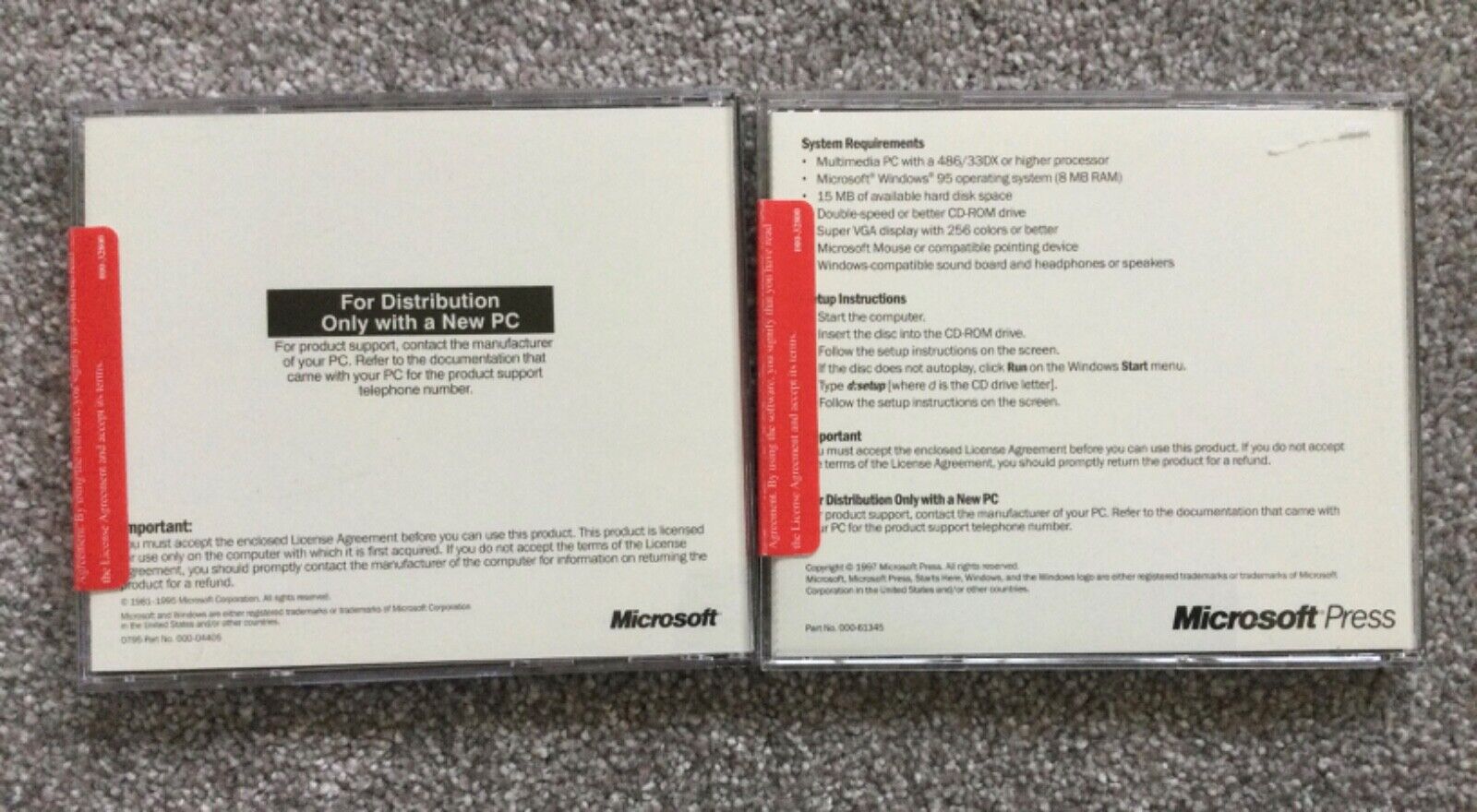 Microsoft Windows 95 + Start Here Updated Edition CD-Rom sealed Microsoft - фотография #4