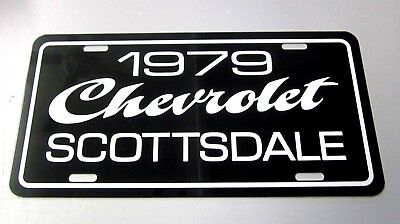 1979 Chevrolet Scottsdale pickup truck license plate tag 79 Chevy C/10 half ton Без бренда Nova super sport - фотография #2