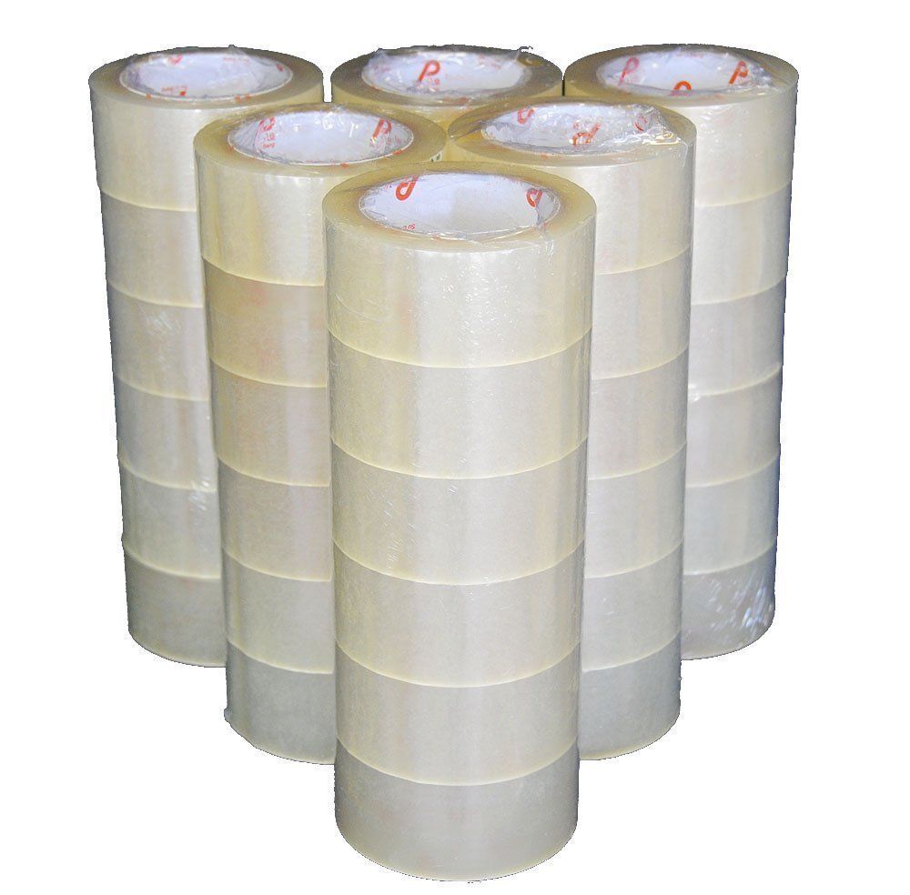 36 ROLLS - 2 INCH x 110 Yards (330 ft) Clear Carton Sealing Packing Package Tape LB Chiro And Med Does Not Apply