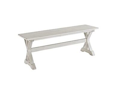  Jamestown Dining Bench, Antique White  Does not apply Does Not Apply - фотография #3