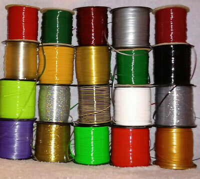 20 XMAS HOLIDAY Colors ~ 4 YDs Each ~ 80 YDs of Rexlace Plastic Lacing Gimp Lace Pepperell RX100 - фотография #7