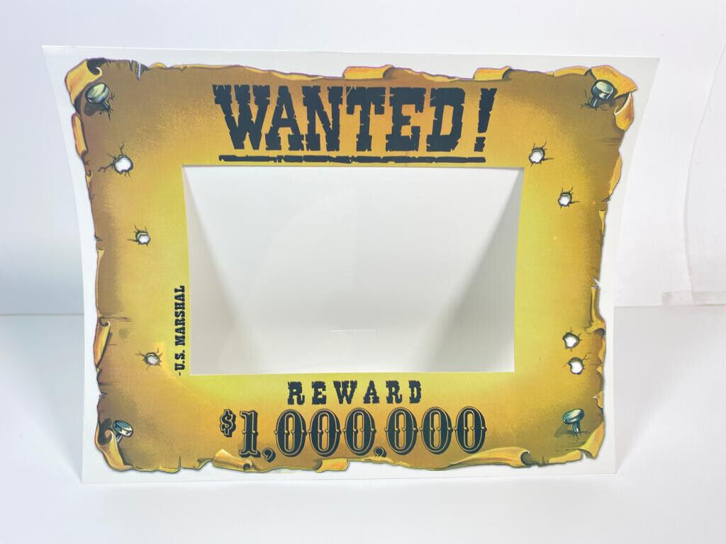 BOX OF 250  Wanted! Reward $1,000,000 4x6 inches Picture Frame Unbranded - фотография #4