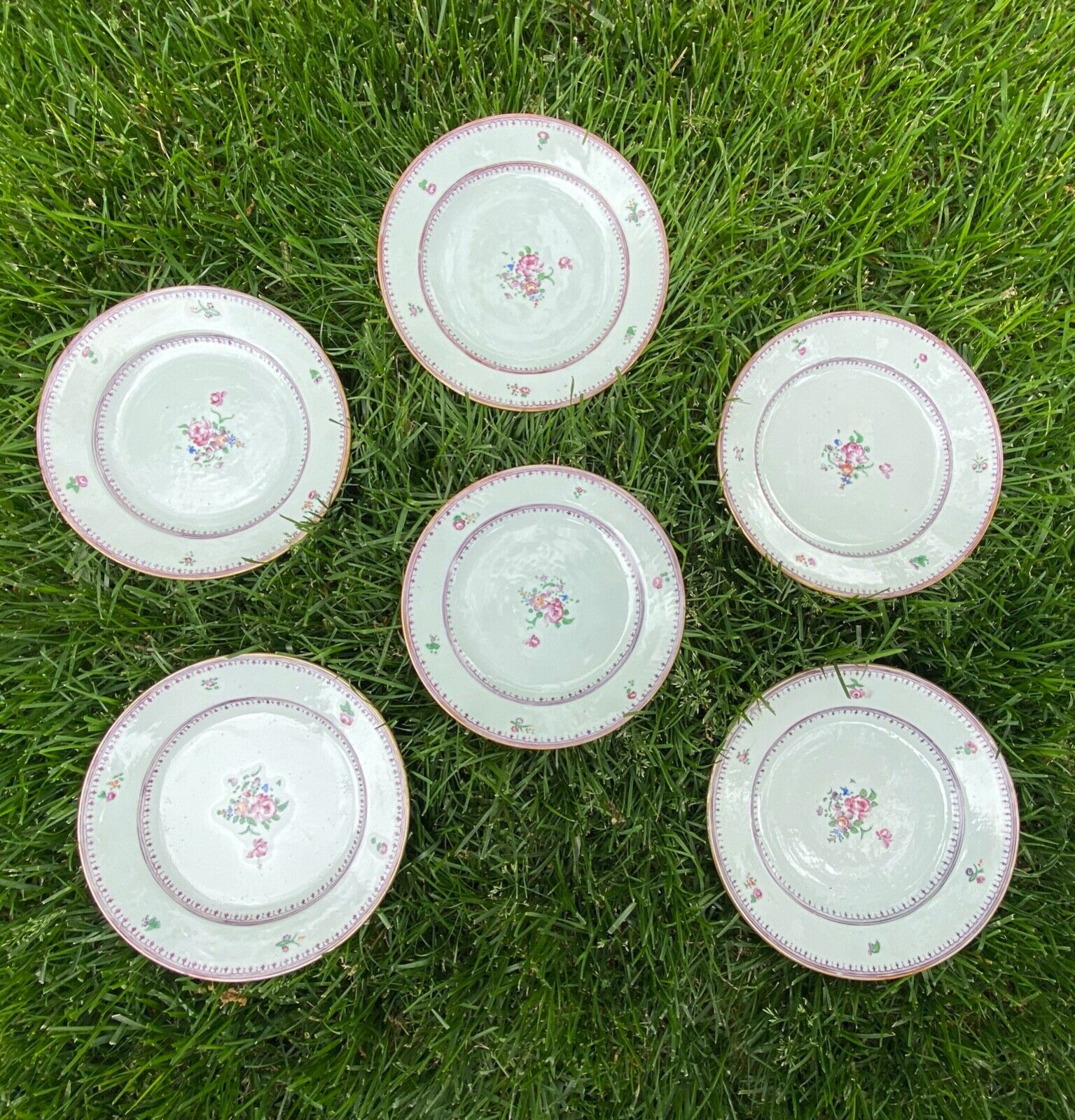 set of Chinese export plates Без бренда