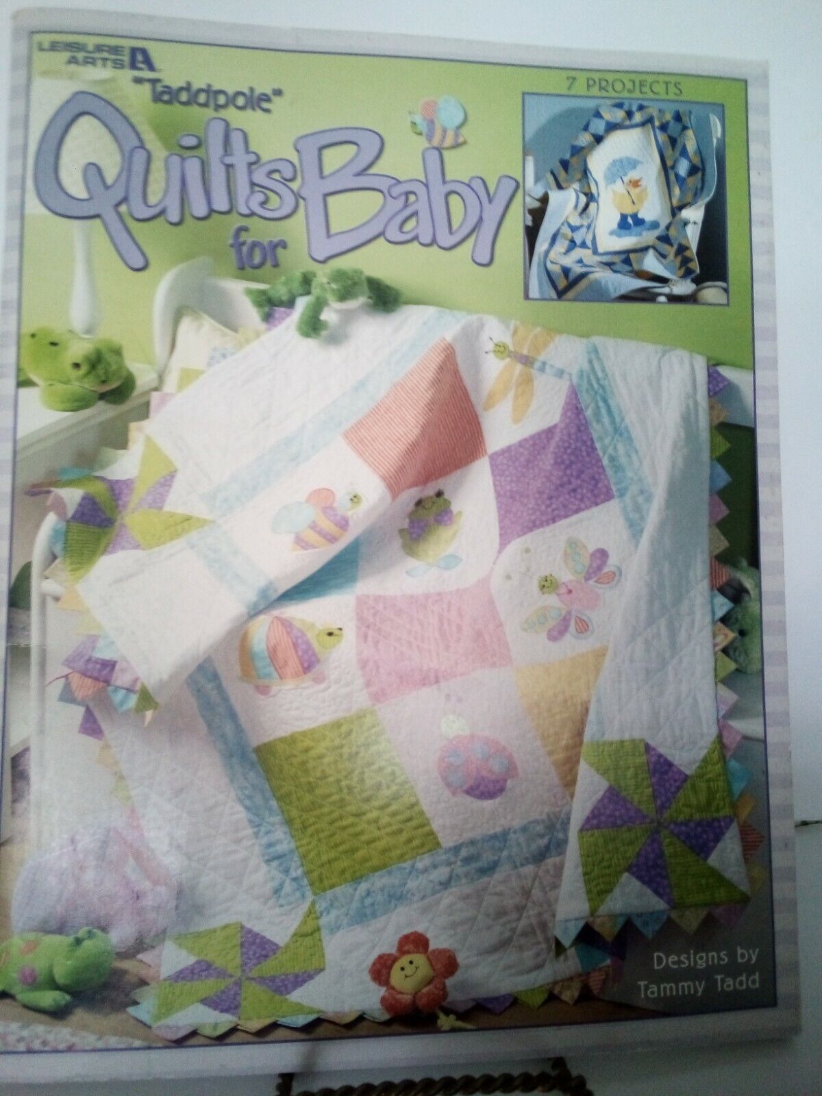 Lot of 2 Baby Quilting Books ~ More Quilts for Baby & Taddpole Quilts for Baby Patchwork Place & Leisure Arts - фотография #4