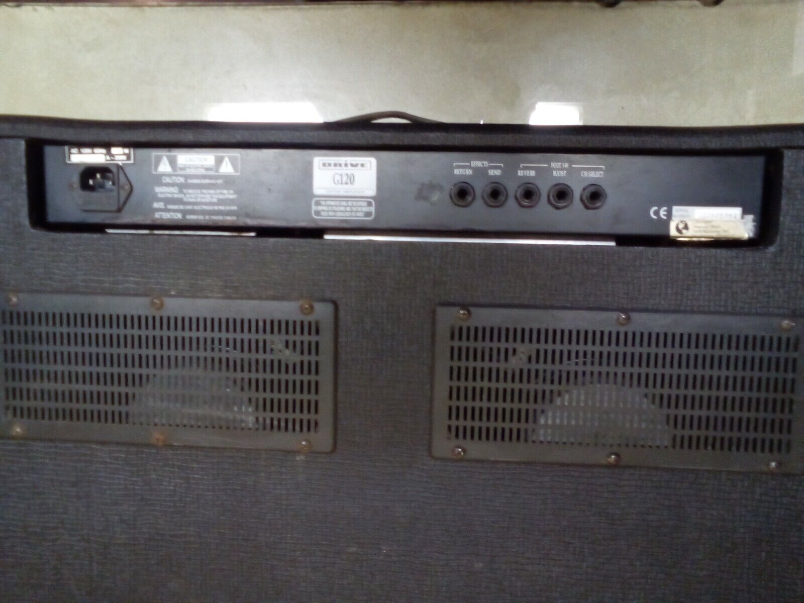 Vintage Drive G120 Black 120V 240W Dual 10" Speakers Guitar Amplifier w/Extras  Drive Does Not Apply - фотография #9