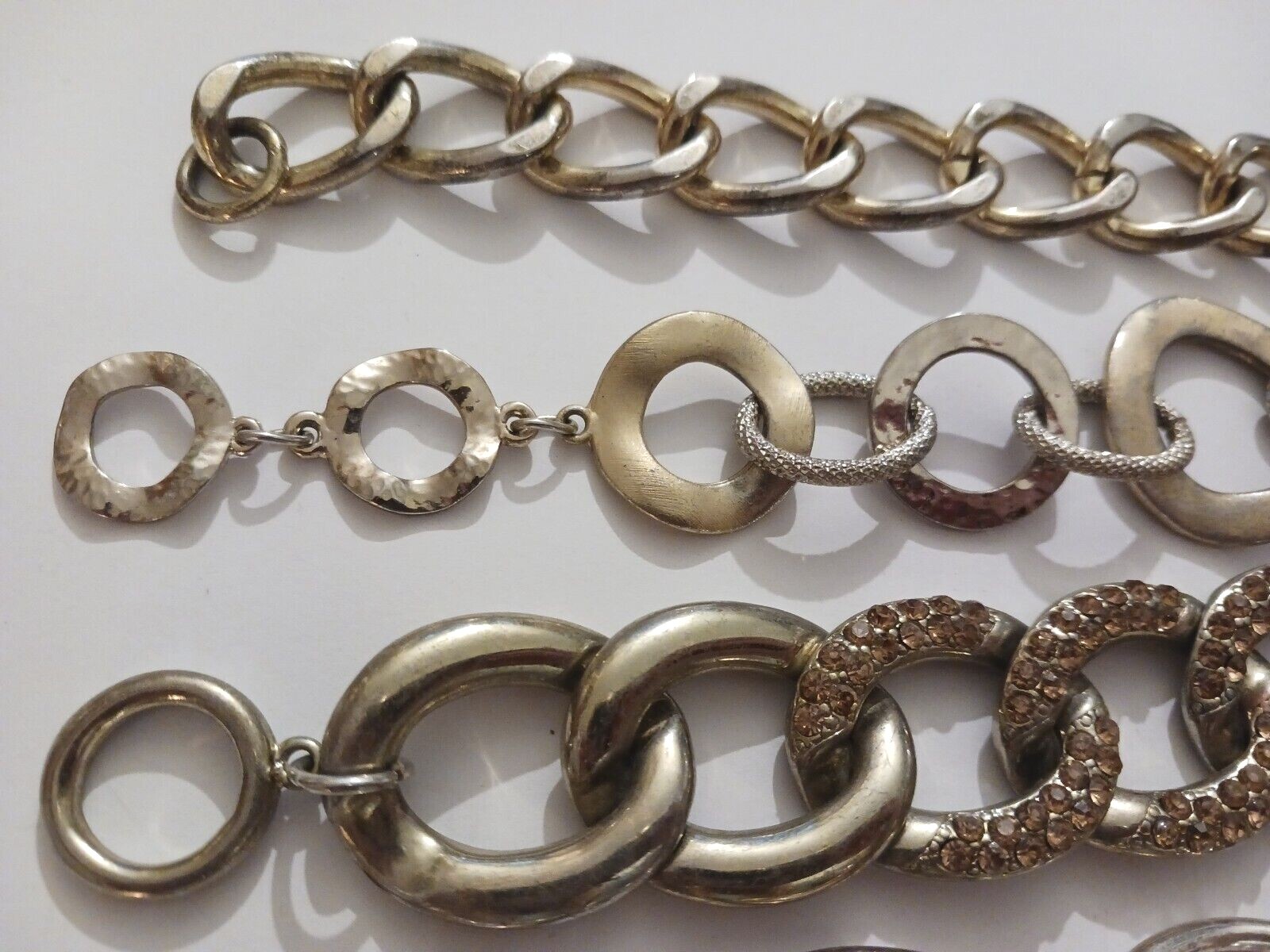 Heavy chunky chain bracelets. Lisner, Premier designs, 8" long. toggle, box + Lisner does not apply - фотография #7