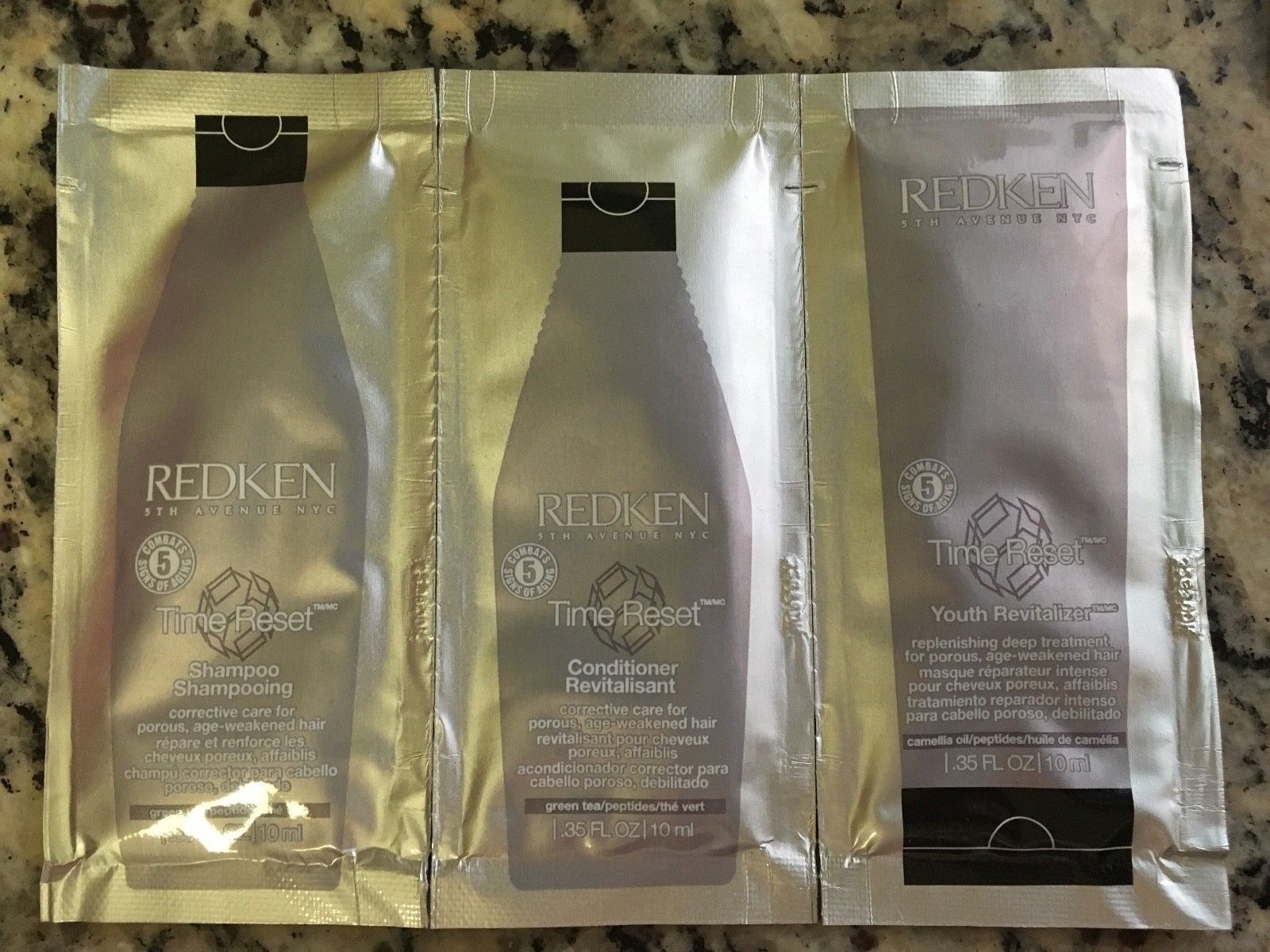 102 Pc Combo Redken TIME RESET Shampoo Conditioner Youth Revitalizer Travel Sz Redken