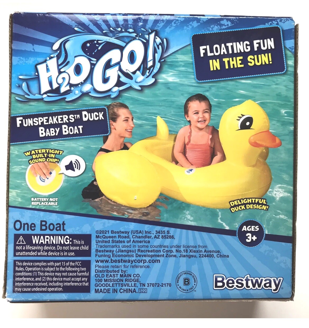 BESTWAY H2OGO FUNSPEAKERS DUCK BABY BOAT FLOAT BUILT IN SPEAKER DUCK SOUNDS Bestway H20 To Go - фотография #2