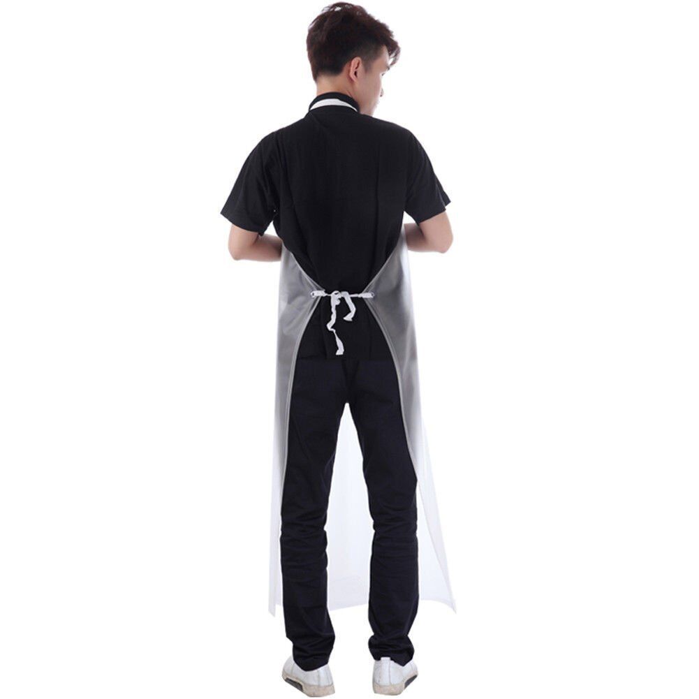2 Pack Waterproof Clear PVC Apron For Kitchen Housework Restaurant Butcher Clean RBHK Does Not Apply - фотография #5