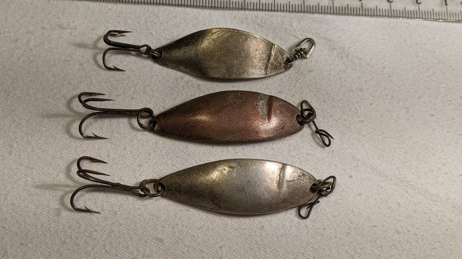 Vintage Kingfisher(?) fishing lure lot of 3 Unbranded