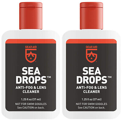 Gear Aid Sea Drops 1.25 oz. Water Sports Anti-Fog and Lens Cleaner - 2-Pack Gear Aid 40220-2PK