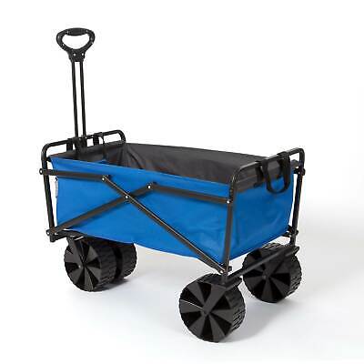 Seina Powder Coated Steel Garden Cart Beach Wagon, Blue & Grey (Open Box) SEINA SUW-400 - фотография #5