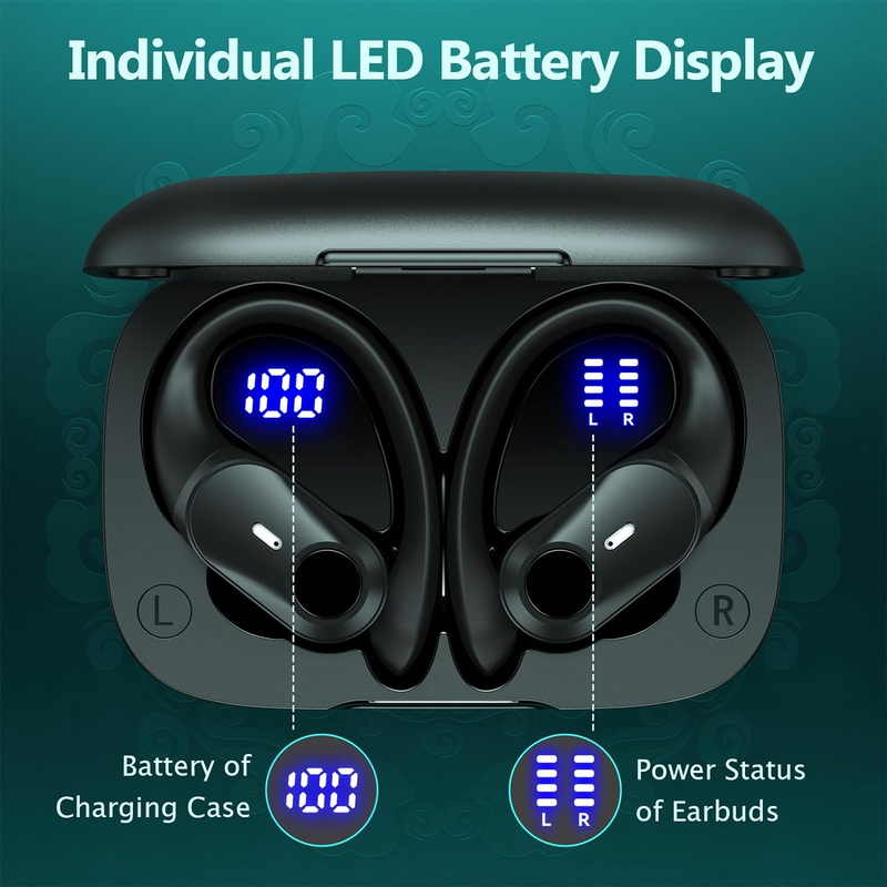 Ear Buds Bluetooth Headphones Wireless Earbuds 36Hrs Playback Wireless Charging  Does not apply - фотография #3