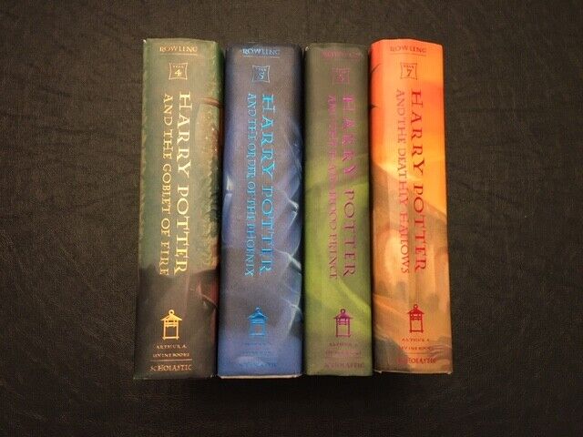 HARRY POTTER YEARS 4,5,6,7 Set First Editions/FIRST PRINTINGS HC/DJ/VG+ Без бренда