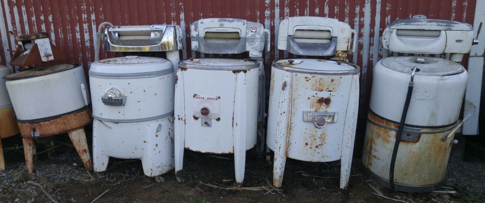 Collection Of 29 Antique Wringer Washing Machines Vintage Ringer Washer Machine Без бренда - фотография #2