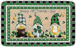  St. Patricks Day Door Mat Indoor Outdoor Area Rugs 28 x 17 Green-st. Patrick's Does not apply Does Not Apply - фотография #4