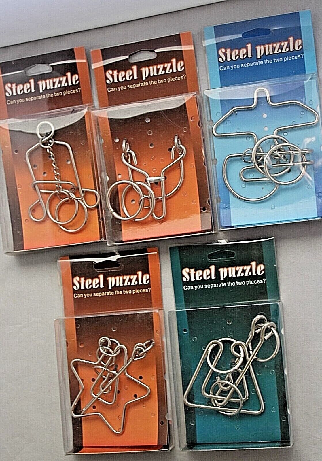 5 Different Steel Puzzles Zkuochuang Toy