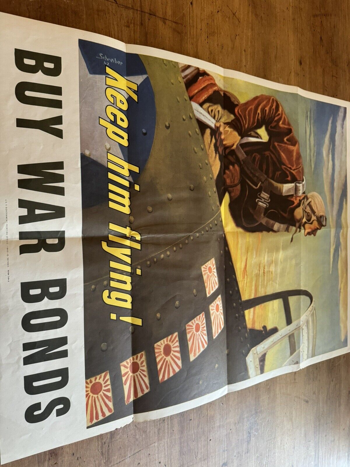 KEEP HIM FREE WW1 vintage USA poster EAGLE planes WAR savings stamps 20x30 Без бренда - фотография #12