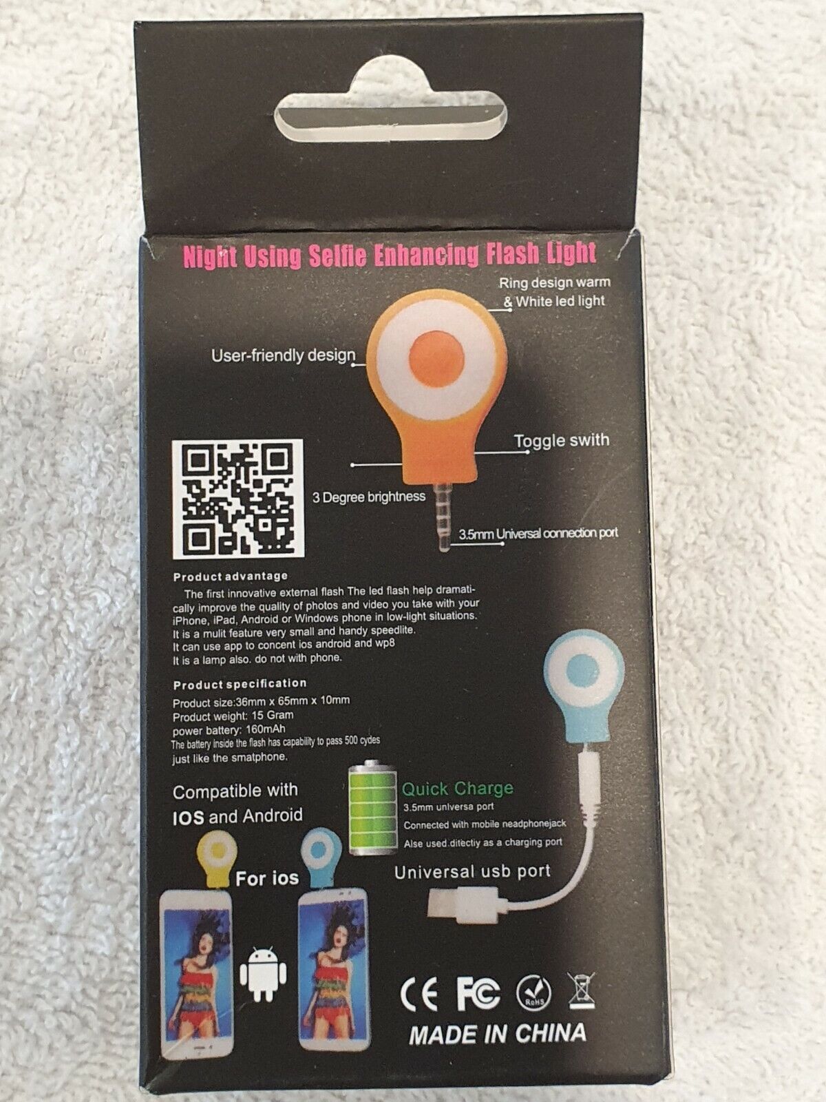 Selfie Enhancing Flash Light External Self Control Autodyne (RK07) 2 FOR $0.99 icanany - фотография #4