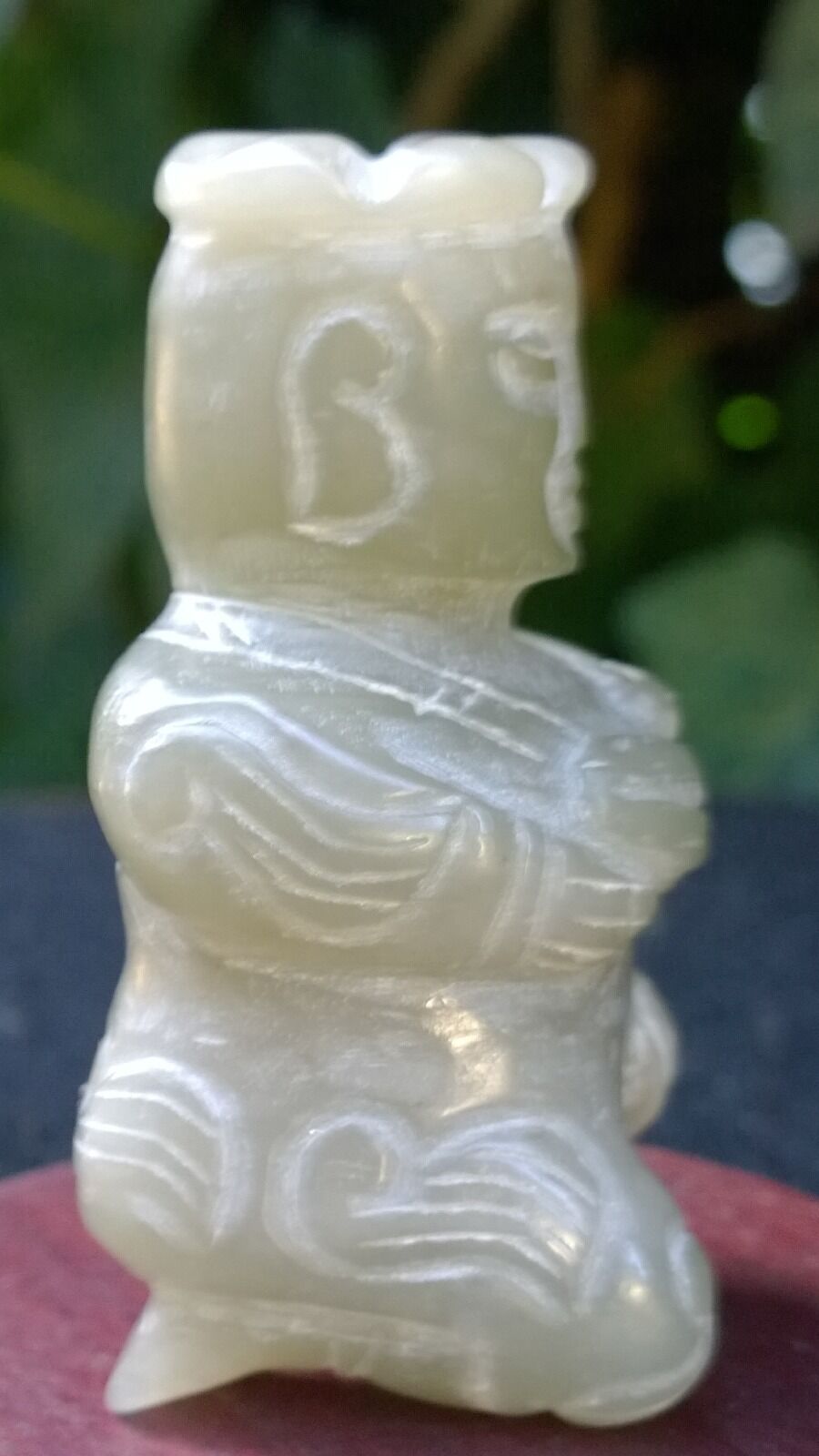 Group of Three Old Nephrite Jade Amulets Fish-Boy-Dragon Man Extra Fine Carving. Без бренда - фотография #8